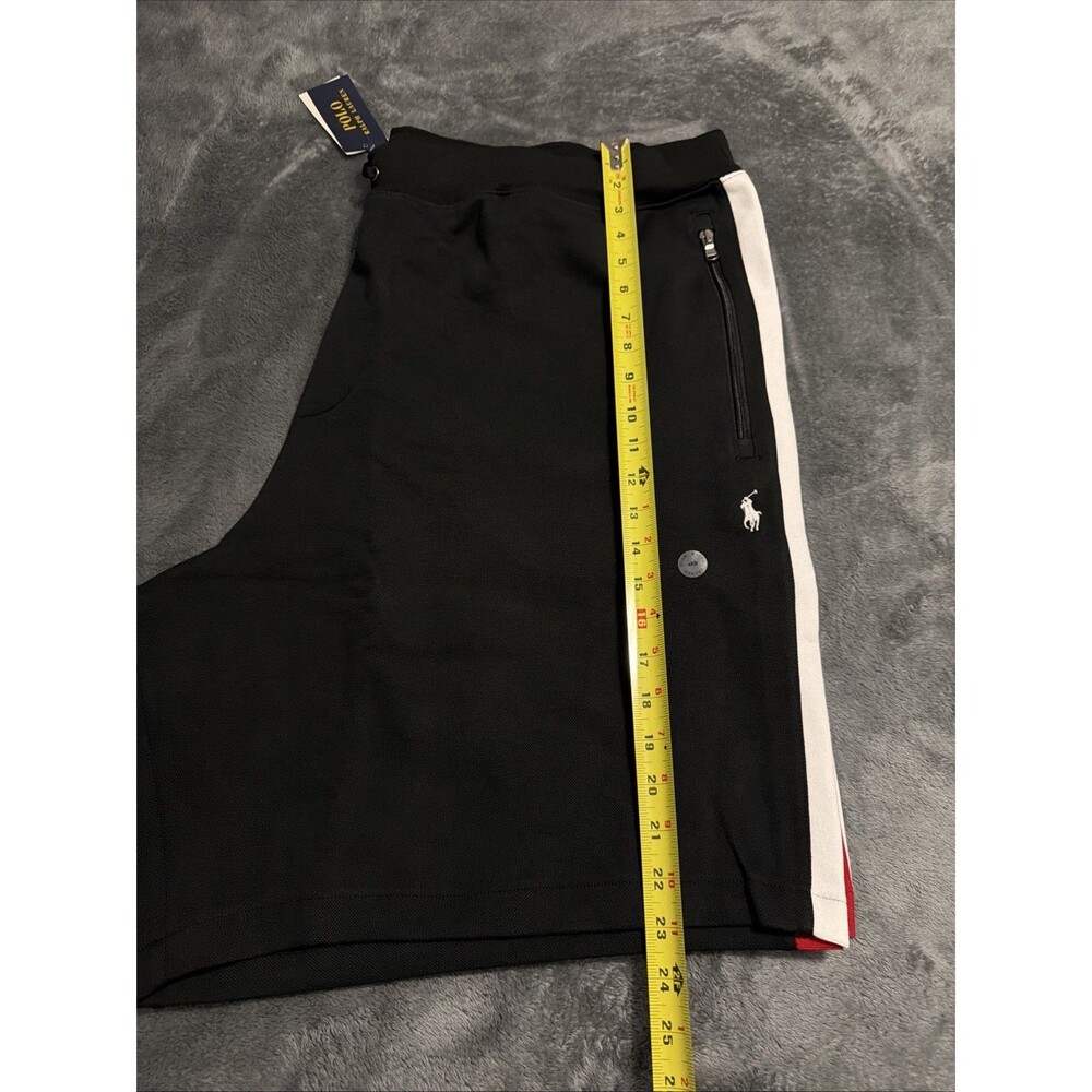 4XB POLO RALPH LAUREN Men's Black/red/white Shorts - Picture 9 of 12